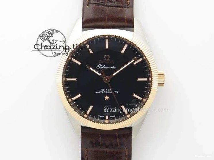 0518 Neat Speedmaster ’57 Co-Axial SS RG OMF 1:1 Best Edition Black Dial On Leather Strap A9300 (Free Leather Strap) 8067